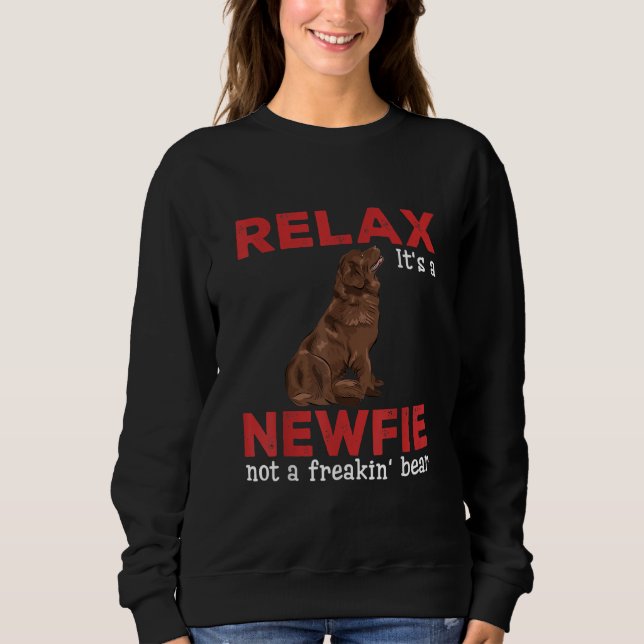 Camiseta Relaxe é um novo | Cachorro-legítimo da Terra Nova (Frente)