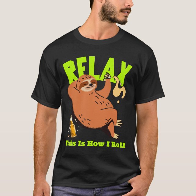 Camiseta Relaxe Engraçado Fumando Lama (Frente)