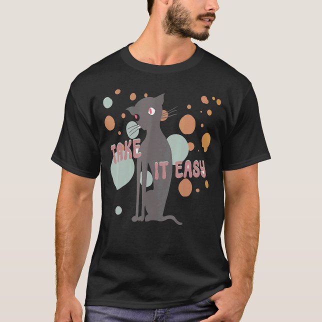 CAMISETA RELAXE GATO (Frente)