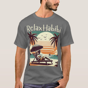 Camiseta Relaxe Habibi Romântico Engraçado Raízes Árabes Io