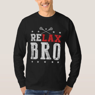 Camiseta RELAXE IRMÃO LAX Lacrosse para homens mulheres cri