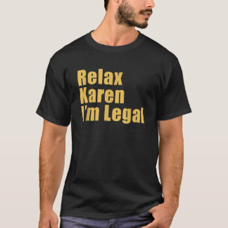 Camiseta Relaxe Karen, sou um Espanhol Legal Engraçado