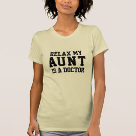 Camiseta Relaxe Minha Tia É Médica