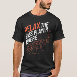 Camiseta Relaxe O Baixista Está Aqui Baixo
