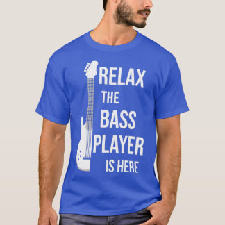 Camiseta Relaxe, O Jogador De Bass Está Aqui Um Presente En