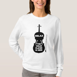 Camiseta Relaxe, o Jogador de Violino está aqui