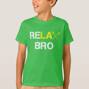 Camiseta Relaxe o Lacrosse engraçado de Bro