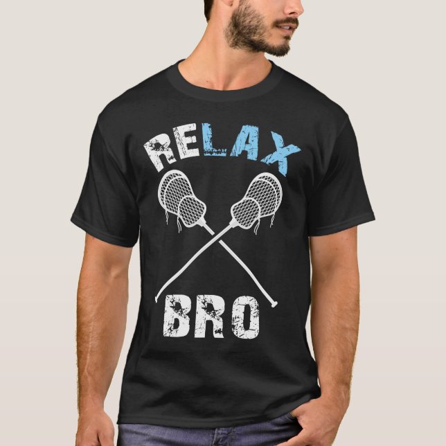 Camiseta relaxe o mano lacrosse (Frente)