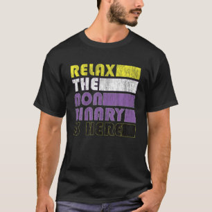 Camiseta Relaxe o Orgulho LGBTQ Não Binário