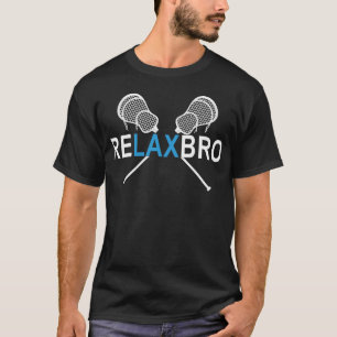 Camiseta relaxe o presente do jogador de lacrosse