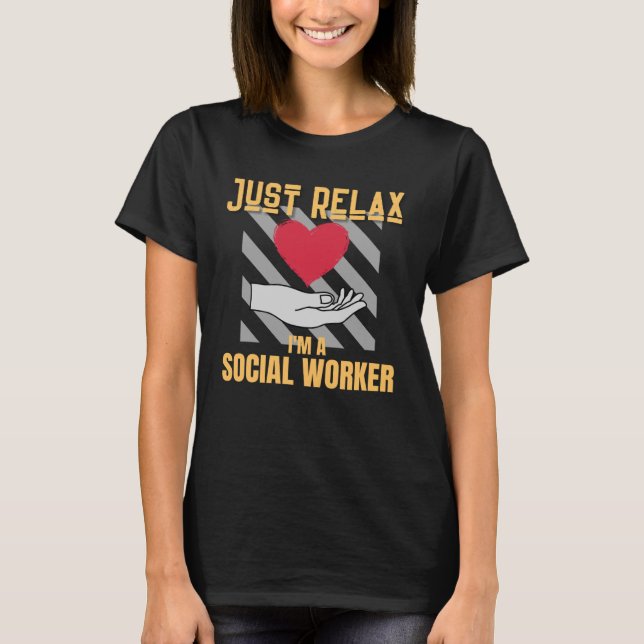 Camiseta Relaxe, sou um trabalhador social (Frente)