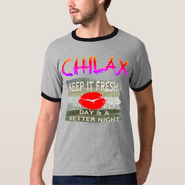 Camiseta Relaxe Tenha um belo dia e mantenha-o simples (Frente)