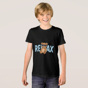 Camiseta Relaxe Urso de Teddy com Design de Cartografia de 