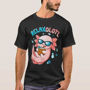 Camiseta Relaxolotel Engraçado Axolotl Relaxe