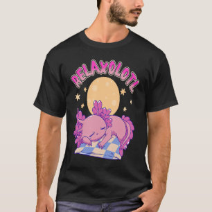 Camiseta Relaxolotl Cute Axolotl Animal preguiçoso Salamand