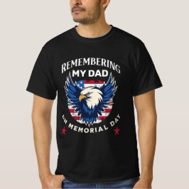 Camiseta Relembrando Meu Pai no Dia da Memória