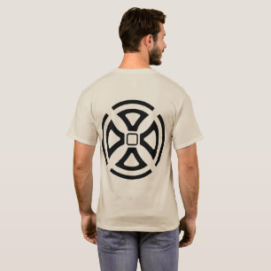 Camiseta Relevo de simetria historicamente inspirado