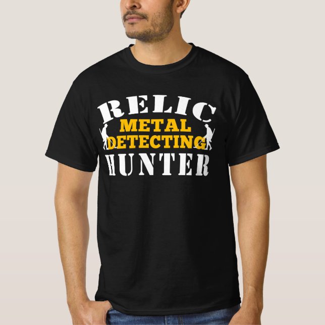 Camiseta Relic Metal Detectando Caçador - Caça Engraçada (Frente)