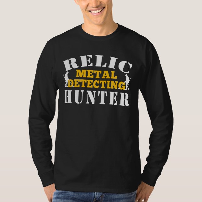 Camiseta Relic Metal Detectando Caçador - Caça Engraçada (Frente)