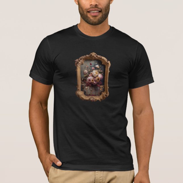Camiseta Relicário de Rosas — Gótico Vitoriano  (Frente)