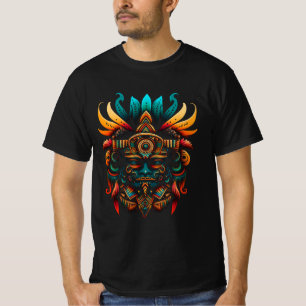 Camiseta Religião asteca Deus Tlaloc Mayan Mythology Deity