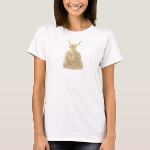 Camiseta Religião Buda Dourada Budismo Rinoestone Joias