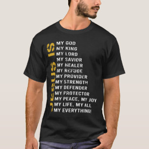 Camiseta Religião Cristã Jesus Sobrevivendo à Fé Dão a Jesu