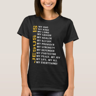 Camiseta Religião Cristã Jesus Sobrevivendo à Fé Dão a Jesu