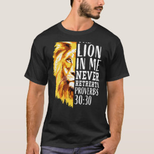 Camiseta Religião Cristã Verse Lion Judah Gráfico em Ba