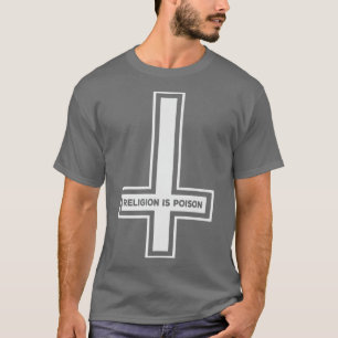 Camiseta Religião é Veneno Ateísta Negra Agnóstico