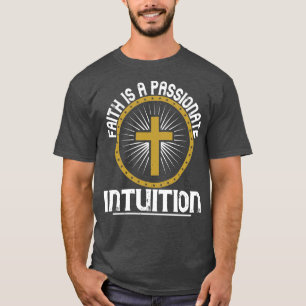 Camiseta Religião Fé É Uma Intuição Apaixonada