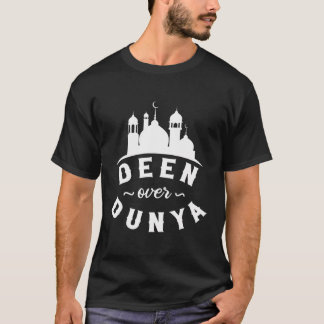 Camiseta Religião Islâmica Mesquita de Deen Ever Dunya Muçu