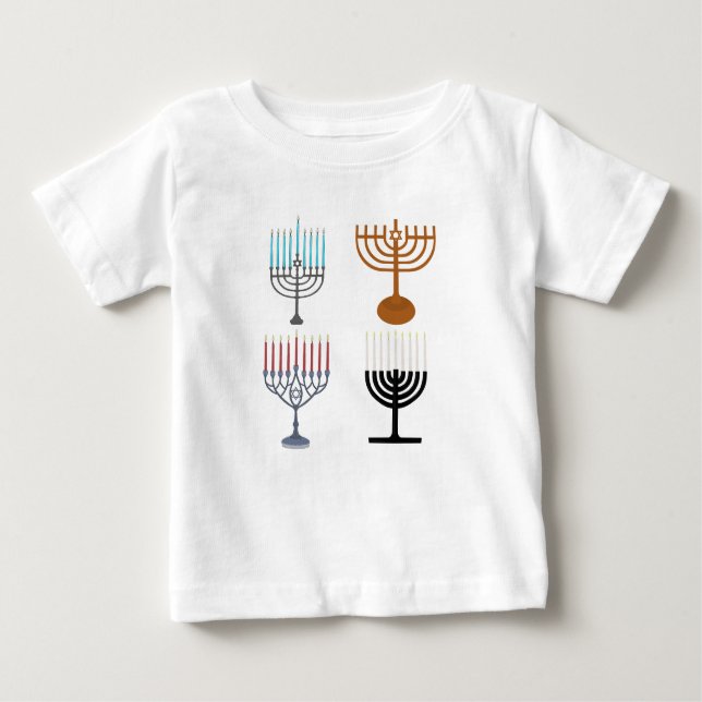 Camiseta Religião Judaica Hanukkah (Frente)