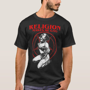 Camiseta Religião me faz vomitar freira