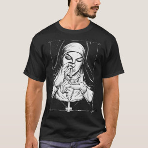 Camiseta religião ruim freiras travessas