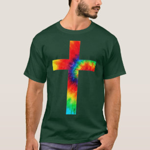 Camiseta Religião Tie Dye Cross Tie Dyed