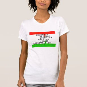 Camiseta Religiões de Identidade Indiana
