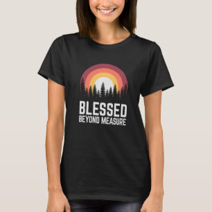 Camiseta Religiosa Abençoada Graça Além da Medida Cristã