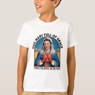 Camiseta Religiosa de Boxe de Maria Piada Cristã