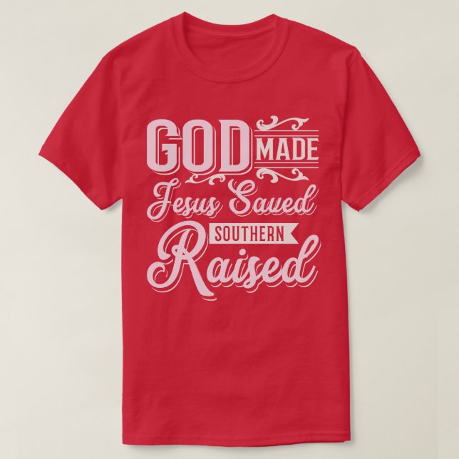 Camiseta Religioso do Bonito Cristão do Sul, Presente Impre (Frente do Design)