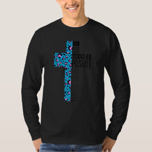 Camiseta Religioso Espanhol Cristão Con Dios Todo Es Pos