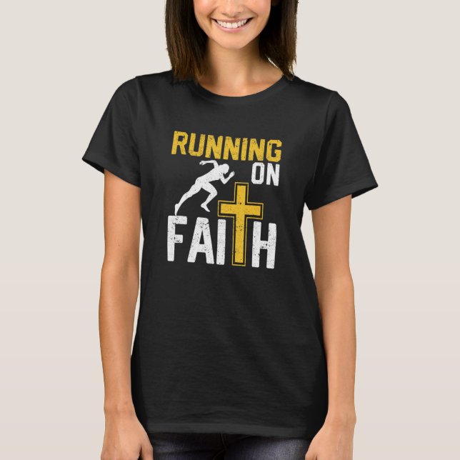 Camiseta Religioso fugitivo Cristão Em Fé (Frente)