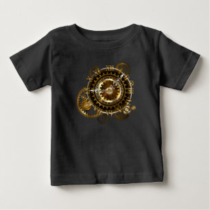 Camiseta Relógio a vapor com engrenagens antigas