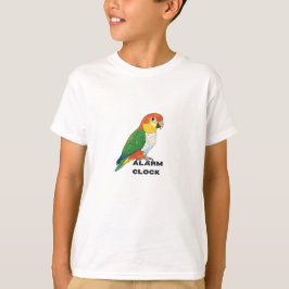 Camiseta Relógio Alarme Conure Sol – Design de Papagaio Bar