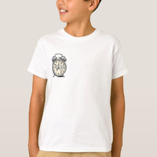 Camiseta Relógio Alarme Louco Hipnótico para Crianças
