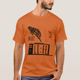 Camiseta Relógio Alarme Vida Soneca Engraçada