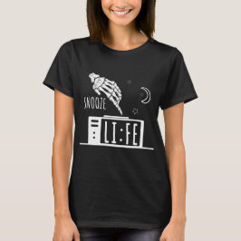 Camiseta Relógio Alarme Vida Soneca Engraçado