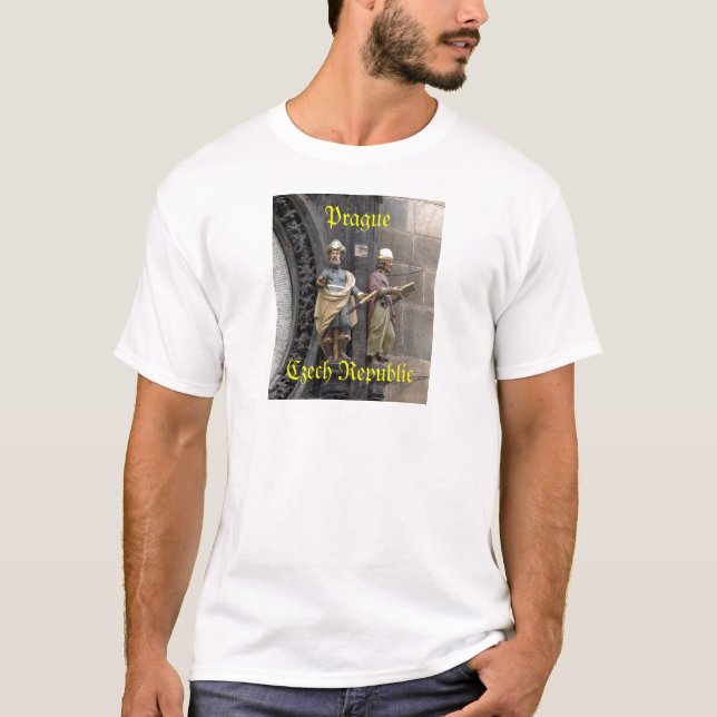 Camiseta Relógio Astronômico ou Praga Orloj (Frente)