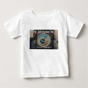 Camiseta Relógio astronômico Praga Orlog República Checa