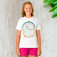 Relógio de Alarme Dourado retroativo com Timepece